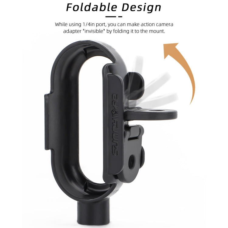 For Insta360 Go 3 Sunnylife IST-BK592 Mount Adapter Protective Frame Cage Mounting Brackets Housing Case(Black) - free shipping - PMC TechLife - Order now!