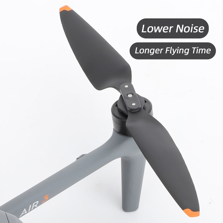 For DJI Air 3 Sunnylife 8747F Low Noise Quick-release Propellers, Style:1 Pair Orange Tip - free shipping - PMC TechLife - Order now!