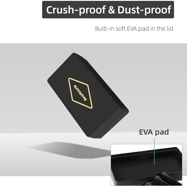 For DJI Air 3 Sunnylife 8747F Propellers Case Storage Mini Travel Case Box(Black) - Other by Sunnylife | Online Shopping South Africa | PMC TechLife | Buy Now Pay Later Mobicred