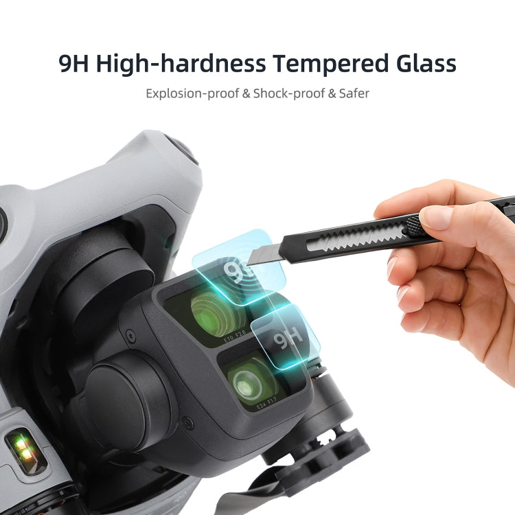 For DJI Air 3 Sunnylife Lens Protector Tempered Glass Combo Protective Films, Quantity:1 Set - free shipping - PMC TechLife - Order now!