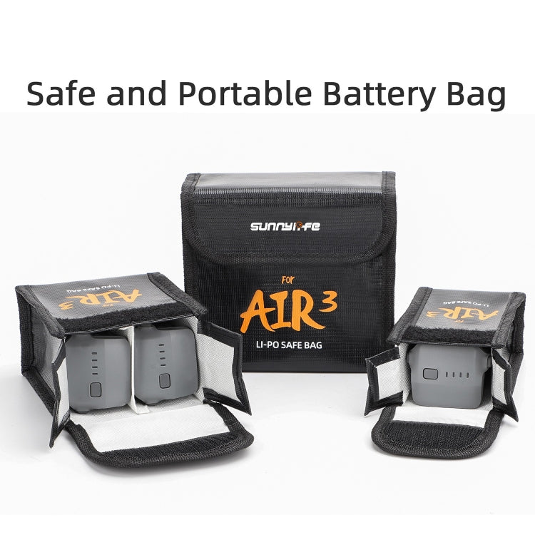 For DJI Air 3 Sunnylife Battery Explosion-proof Safe Bag Protective Li-Po Safe Bag For 1pc Battery - Carry Cases & Bags by Sunnylife | Online Shopping South Africa | PMC TechLife | Buy Now Pay Later Mobicred