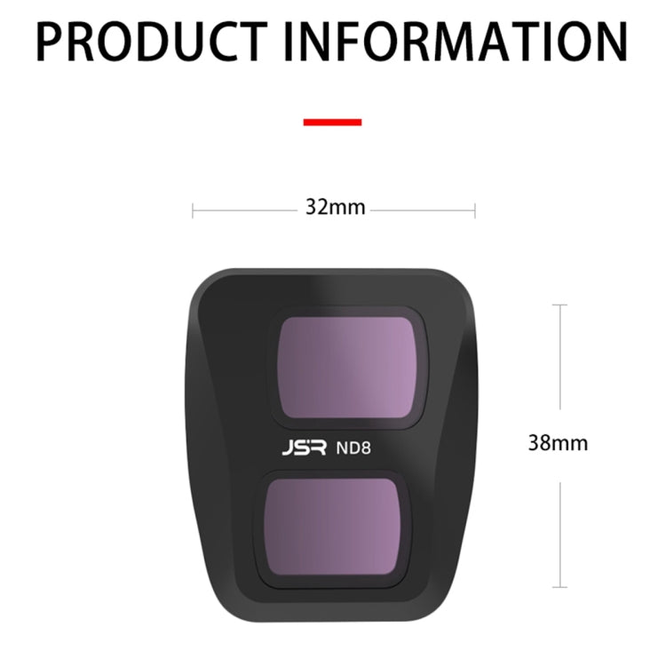 For DJI Air 3 JSR KB Series Drone Lens Filter, Filter:ND256 - Mavic Lens Filter by JSR | Online Shopping South Africa | PMC TechLife