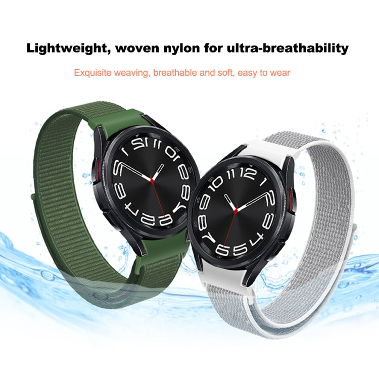 For Samsung Galaxy Watch  7 / 6 Woven Nylon Loop Watch Band(Black) - Watch Bands by PMC TechLife | Online Shopping South Africa | PMC TechLife | Buy Now Pay Later Mobicred