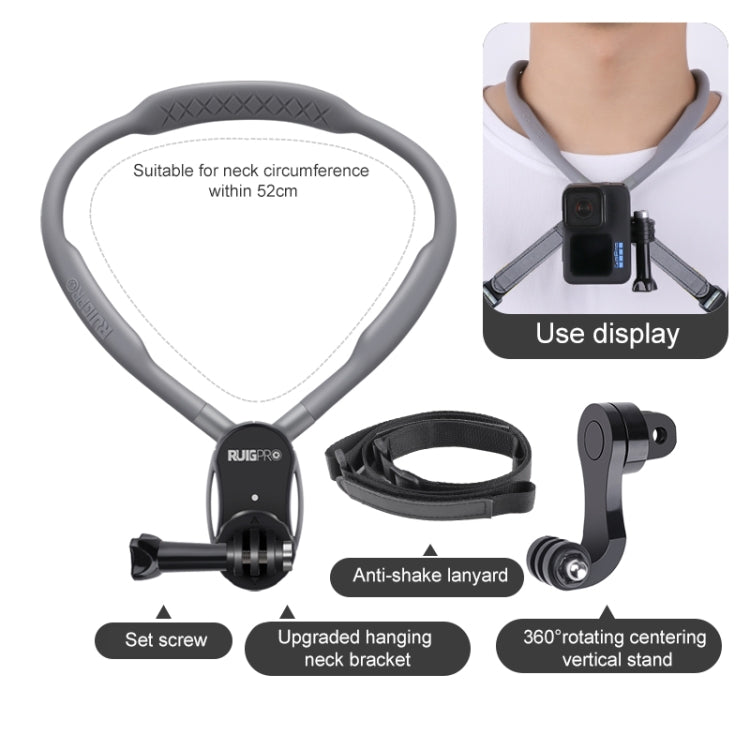 RUIGPRO Lazy Neck Bracket POV View Mount With J-Hook Buckle - Holder by RUIGPRO | Online Shopping South Africa | PMC TechLife | Buy Now Pay Later Mobicred