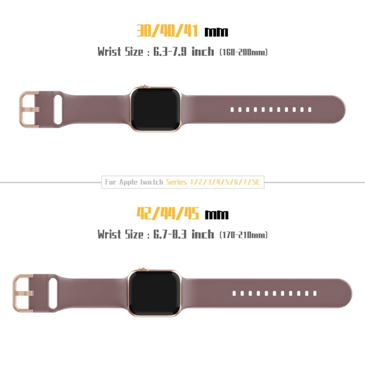 For Apple Watch SE 2023 44mm Pin Buckle Silicone Watch Band(Smoked Purple) - Watch Bands by PMC TechLife | Online Shopping South Africa | PMC TechLife