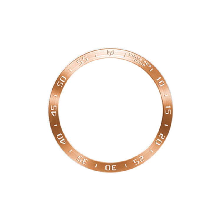 For Samsung Galaxy Watch6 Classic 47mm A Style Smart Watch Steel Ring Protective Frame(Rose Gold) - Watch Cases by PMC TechLife | Online Shopping South Africa | PMC TechLife