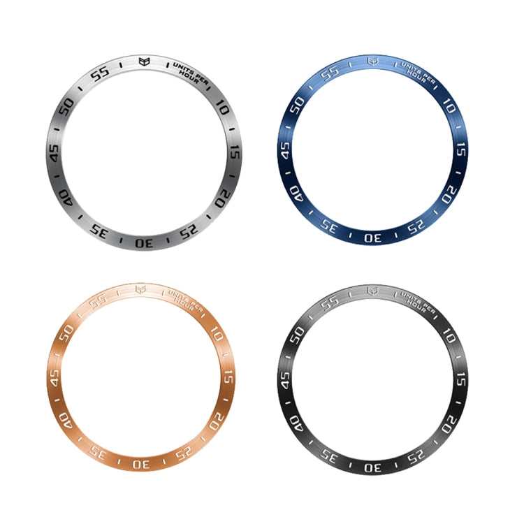 For Samsung Galaxy Watch6 Classic 43mm A Style Smart Watch Steel Ring Protective Frame(Silver) - Watch Cases by PMC TechLife | Online Shopping South Africa | PMC TechLife