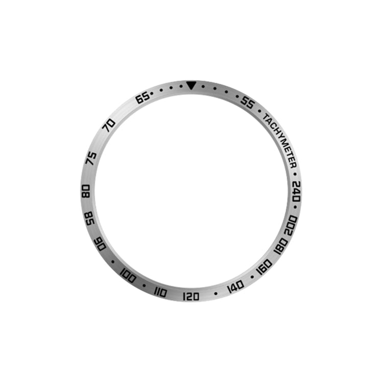 For Samsung Galaxy Watch6 Classic 43mm E Style Smart Watch Steel Ring Protective Frame(Silver) - Watch Cases by PMC TechLife | Online Shopping South Africa | PMC TechLife