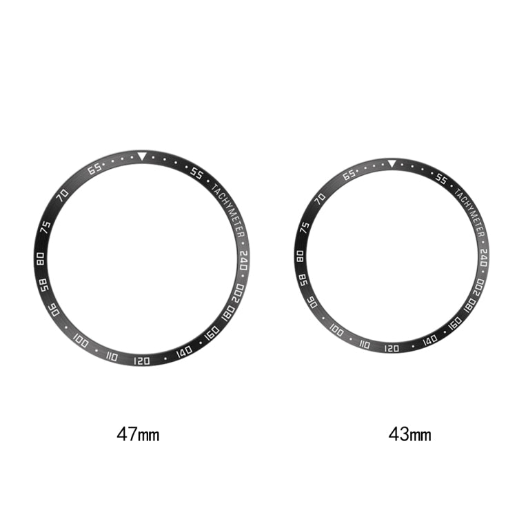For Samsung Galaxy Watch6 Classic 47mm E Style Smart Watch Steel Ring Protective Frame(Silver) - Watch Cases by PMC TechLife | Online Shopping South Africa | PMC TechLife