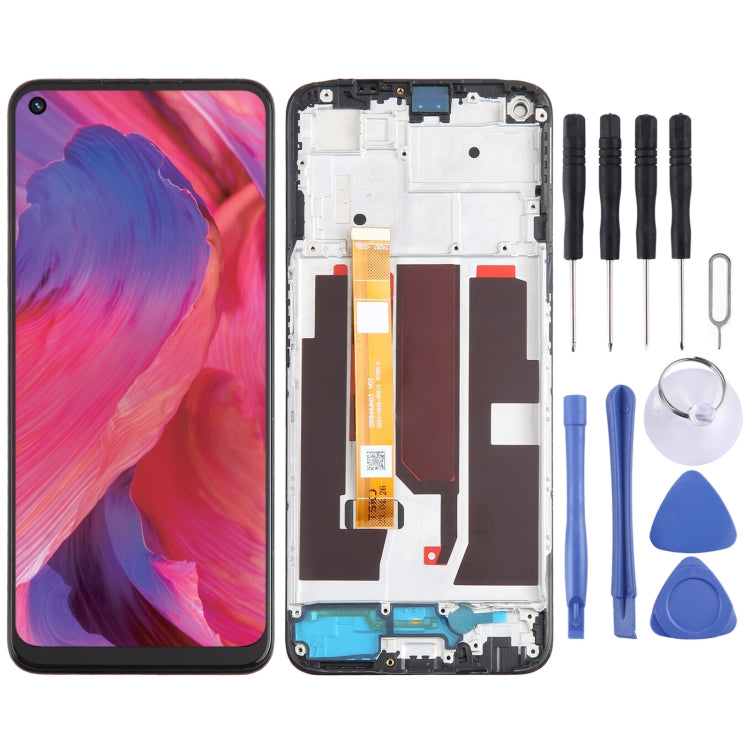 For OPPO A74 5G OEM LCD Screen Digitizer Full Assembly with Frame - free shipping - PMC TechLife - Order now!