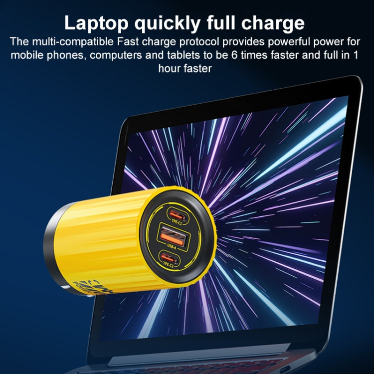 WK WP-U01 Mecha Series Energy Bar 65W Gallium Nitride Dual USB-C / Type-C + USB Charger, CN Plug(Silver) - USB Charger by WK | Online Shopping South Africa | PMC TechLife | Buy Now Pay Later Mobicred