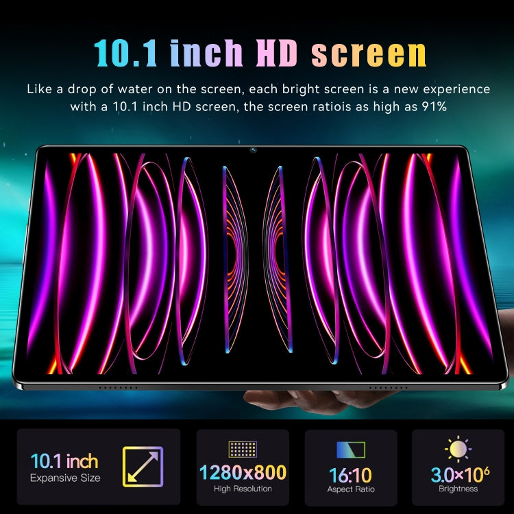 Pad 6 Pro 10.1 inch 3G Tablet PC, 2GB+32GB, Android 7.0 MTK6735 Octa Core, Support Dual SIM, WiFi, Bluetooth, GPS(Blue) - 10.1 inch by PMC TechLife | Online Shopping South Africa | PMC TechLife