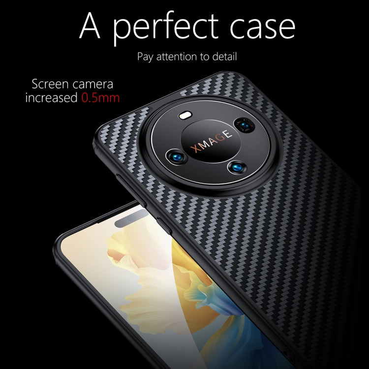 For Huawei Mate 60 wlons Magsafe Carbon Fiber Kevlar TPU Phone Case(Black) - free shipping - PMC TechLife - Order now!