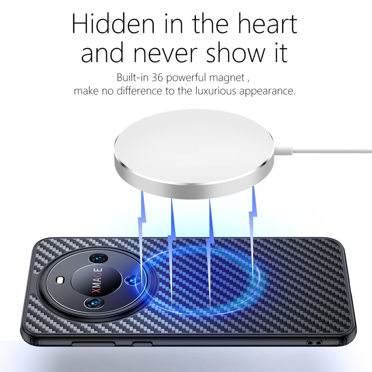 For Huawei Mate 60 Pro wlons Magsafe Carbon Fiber Kevlar TPU Phone Case(Black) - Huawei Cases by wlons | Online Shopping South Africa | PMC TechLife | Buy Now Pay Later Mobicred
