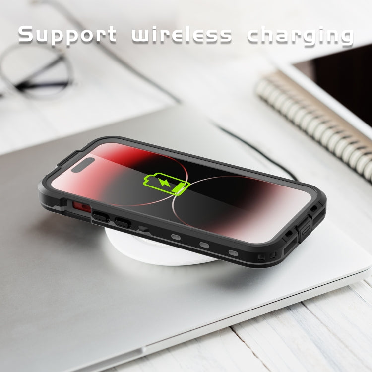 For iPhone 15 Pro RedPepper IP68 Waterproof MagSafe Phone Case(Black) - free shipping - PMC TechLife - Order now!
