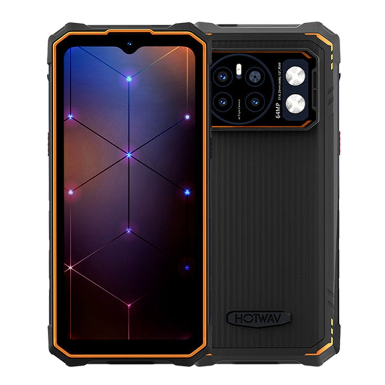 HOTWAV CYBER 13 Pro, 12GB+256GB, IP68/IP69K Rugged Phone, 10800mAh, 6.6 inch Android 13 UNISOC T619 Octa Core, Network: 4G, NFC, OTG(Orange) - free shipping - PMC TechLife - Order now!