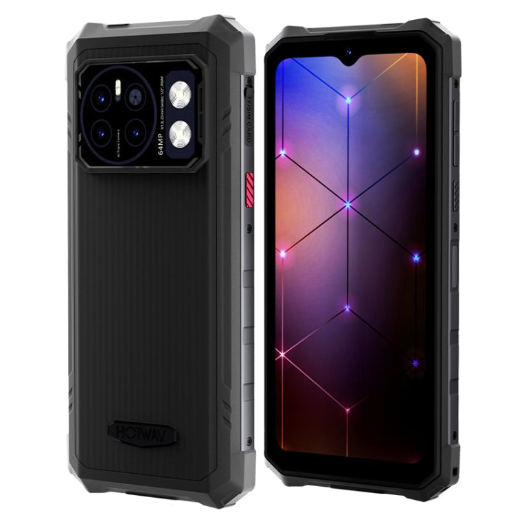 HOTWAV CYBER 13 Pro, 12GB+256GB, IP68/IP69K Rugged Phone, 10800mAh, 6.6 inch Android 13 UNISOC T619 Octa Core, Network: 4G, NFC, OTG(All Black) - free shipping - PMC TechLife - Order now!
