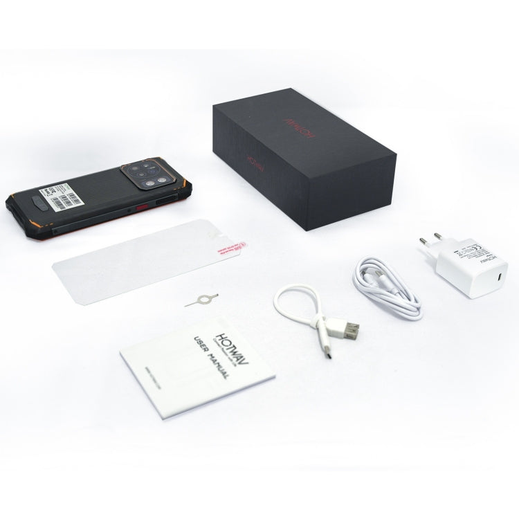 HOTWAV CYBER 13 Pro, 12GB+256GB, IP68/IP69K Rugged Phone, 10800mAh, 6.6 inch Android 13 UNISOC T619 Octa Core, Network: 4G, NFC, OTG(Orange) - free shipping - PMC TechLife - Order now!