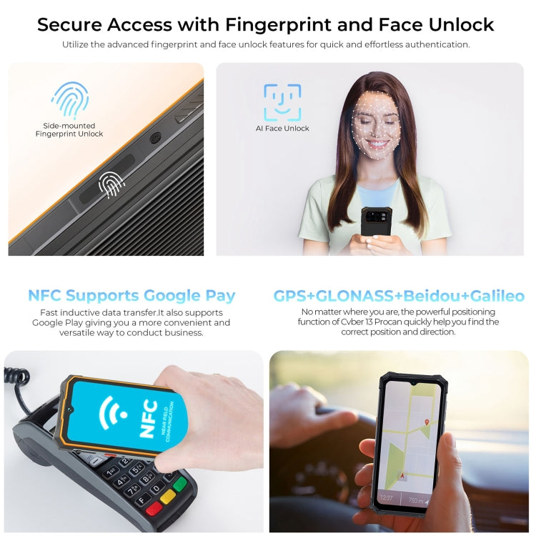 HOTWAV CYBER 13 Pro, 12GB+256GB, IP68/IP69K Rugged Phone, 10800mAh, 6.6 inch Android 13 UNISOC T619 Octa Core, Network: 4G, NFC, OTG(Orange) - free shipping - PMC TechLife - Order now!