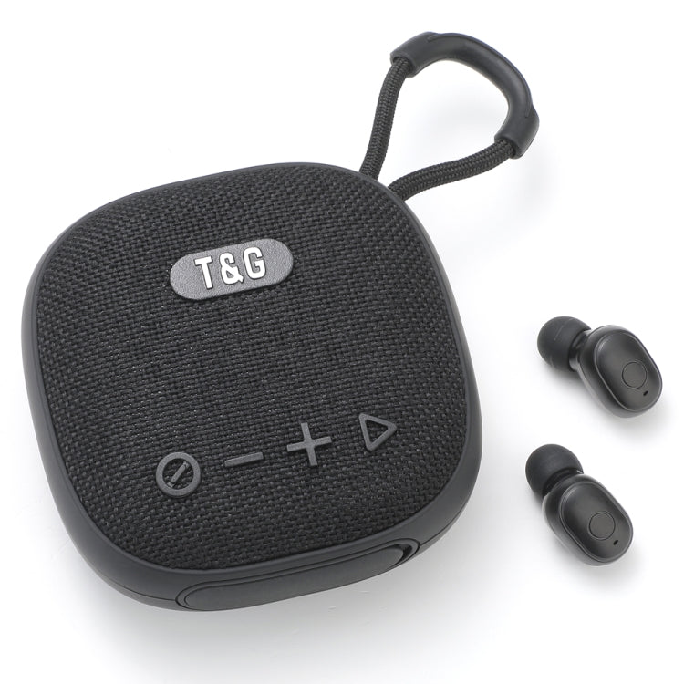 T&G TG-813 2 in 1 TWS Bluetooth Speaker Earphone with Charging Box(Black) - Mini Speaker by T&G | Online Shopping South Africa | PMC TechLife | Buy Now Pay Later Mobicred