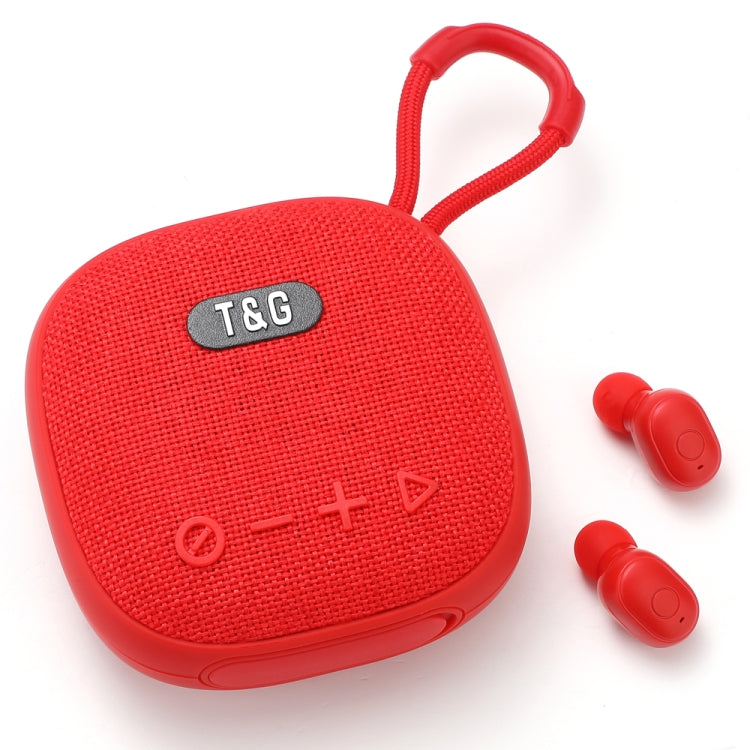 T&G TG-813 2 in 1 TWS Bluetooth Speaker Earphone with Charging Box(Red) - Mini Speaker by T&G | Online Shopping South Africa | PMC TechLife | Buy Now Pay Later Mobicred