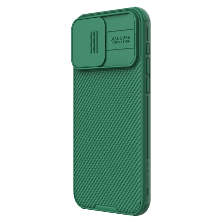 For iPhone 15 Pro Max NILLKIN CamShield Pro Magnetic Magsafe Phone Case(Green) - free shipping - PMC TechLife - Order now!