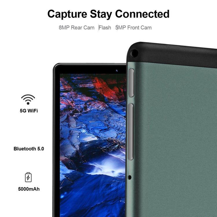 BDF P8 3G Phone Call Tablet PC 8.0 inch, 4GB+64GB, Android 10.0 MTK8321 Octa Core, Support Dual SIM, EU Plug(Silver) - free shipping - PMC TechLife - Order now!