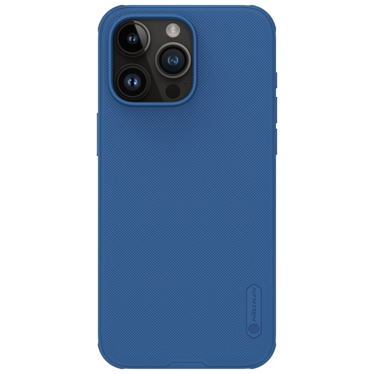 For iPhone 15 Pro Max NILLKIN Frosted Shield Pro PC + TPU Phone Case(Blue) - free shipping - PMC TechLife - Order now!