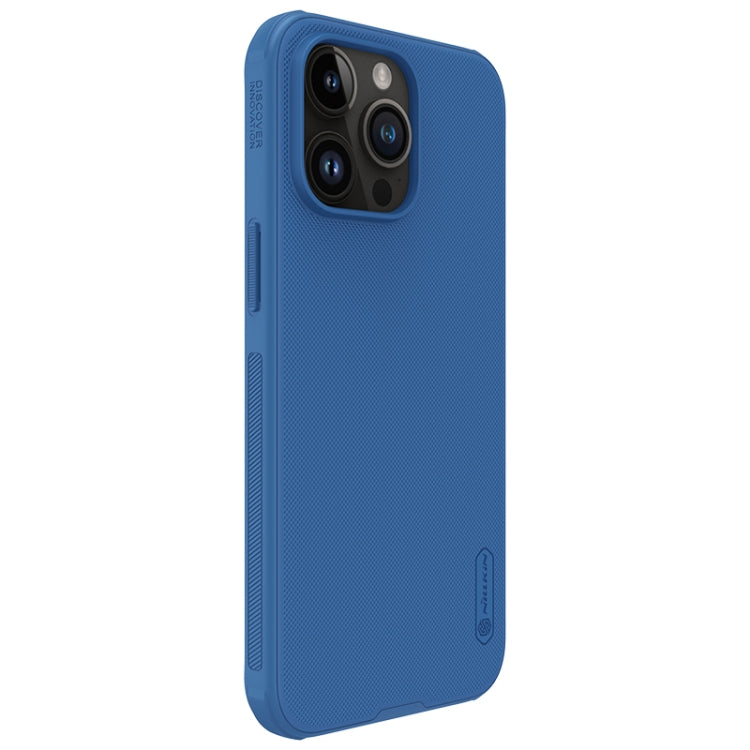 For iPhone 15 Pro Max NILLKIN Frosted Shield Pro PC + TPU Phone Case(Blue) - free shipping - PMC TechLife - Order now!