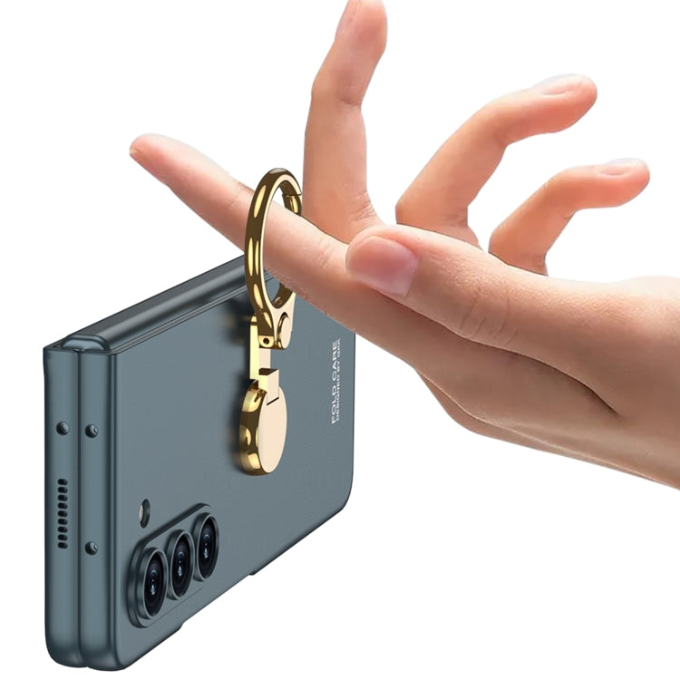 For Samsung Galaxy Z Fold5 GKK Ultra-thin Triaxial Ring Holder PC Phone Case(Misty Gold) - Galaxy Z Fold5 Cases by GKK | Online Shopping South Africa | PMC TechLife | Buy Now Pay Later Mobicred