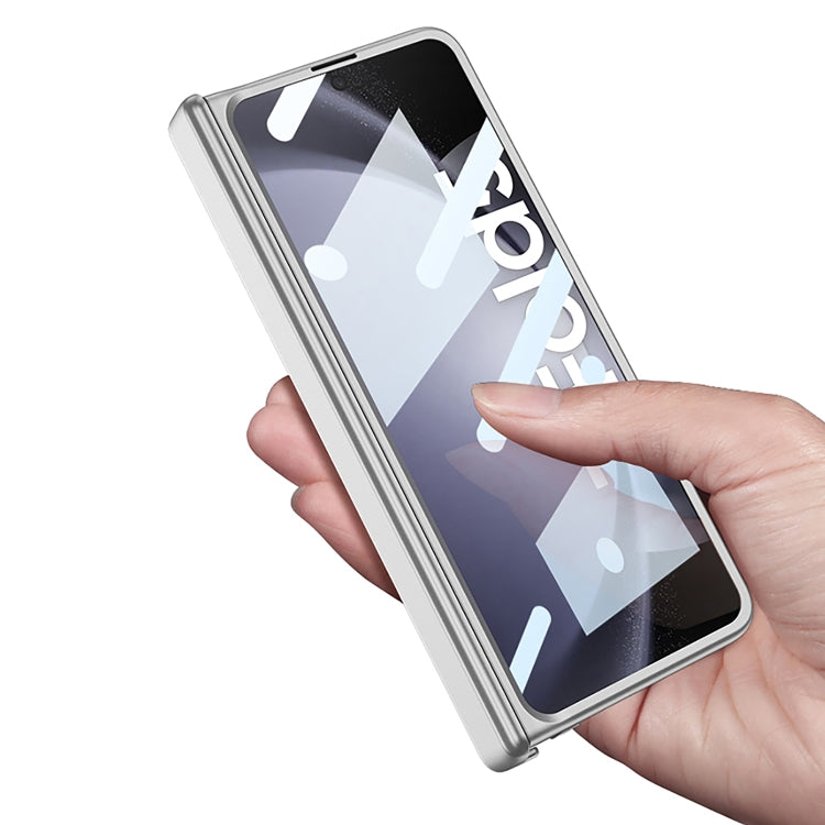 For Samsung Galaxy Z Fold5 GKK Integrated Magnetic Folding Hinge All-inclusive Phone Case(Silver) - Galaxy Z Fold5 Cases by GKK | Online Shopping South Africa | PMC TechLife | Buy Now Pay Later Mobicred