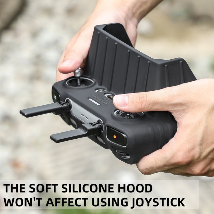 For DJI RC 2 Sunnylife Remote Control Shockproof Anti-scratch Silicone Case with Hood(Black) - Others by Sunnylife | Online Shopping South Africa | PMC TechLife | Buy Now Pay Later Mobicred