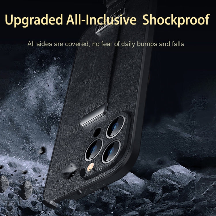 For iPhone 15 Pro SULADA Tide Cool Series PC + Leather Texture Skin Feel Phone Case(Green) - iPhone 15 Pro Cases by SULADA | Online Shopping South Africa | PMC TechLife | Buy Now Pay Later Mobicred