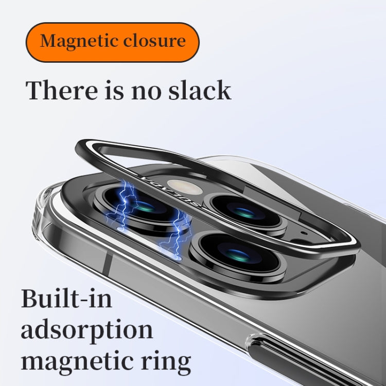 For iPhone 15 Pro Max SULADA PC + Aluminum Alloy Lens Holder Phone Case(Silver) - iPhone 15 Pro Max Cases by SULADA | Online Shopping South Africa | PMC TechLife | Buy Now Pay Later Mobicred