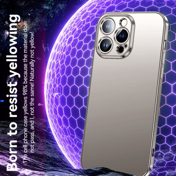 For iPhone 15 Pro Max SULADA Electroplating Frosted TPU Phone Case(Sierra Blue) - free shipping - PMC TechLife - Order now!