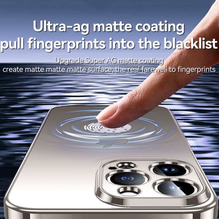 For iPhone 15 Pro Max SULADA Electroplating Frosted TPU Phone Case(Sierra Blue) - free shipping - PMC TechLife - Order now!