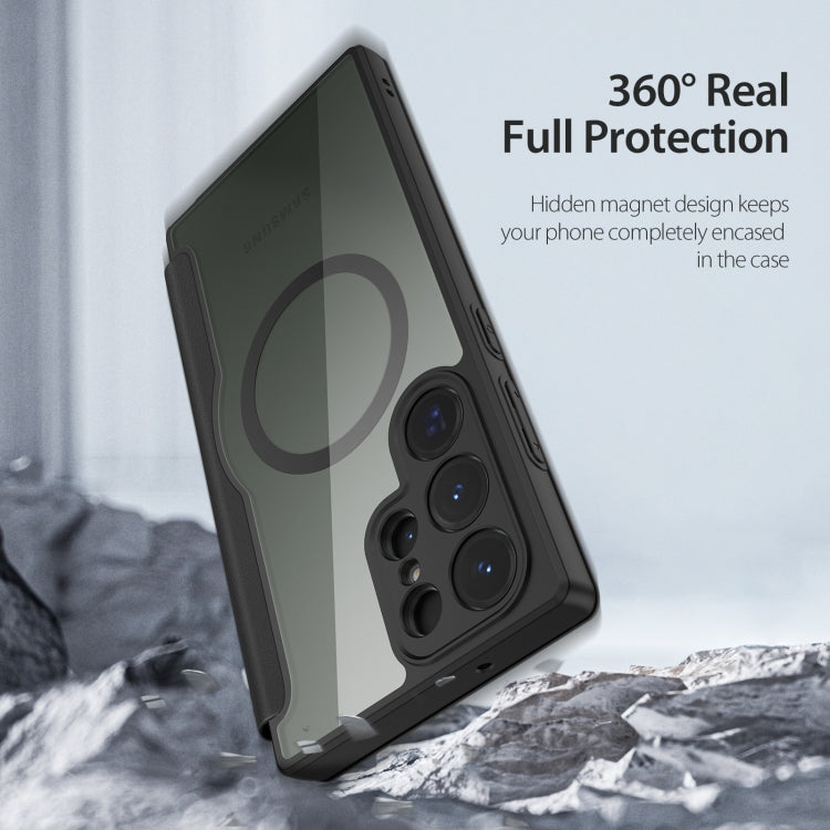 For Samsung Galaxy S23 Ultra 5G DUX DUCIS Skin X Pro Series Magsafe PC + TPU Phone Leather Case(Black) - Galaxy S23 Ultra 5G Cases by DUX DUCIS | Online Shopping South Africa | PMC TechLife | Buy Now Pay Later Mobicred