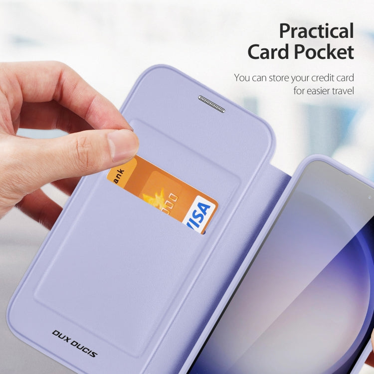 For Samsung Galaxy S24+ 5G DUX DUCIS Skin X Pro Series Magsafe PC + TPU Phone Leather Case(Purple) - Galaxy S24+ 5G Cases by DUX DUCIS | Online Shopping South Africa | PMC TechLife | Buy Now Pay Later Mobicred