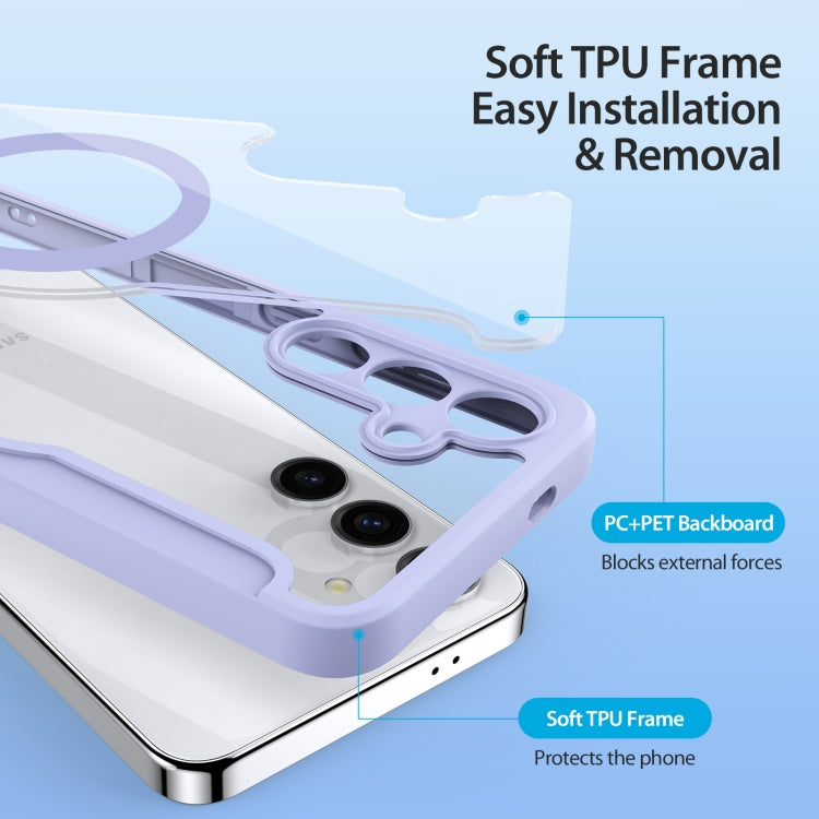 For Samsung Galaxy S24+ 5G DUX DUCIS Skin X Pro Series Magsafe PC + TPU Phone Leather Case(Purple) - Galaxy S24+ 5G Cases by DUX DUCIS | Online Shopping South Africa | PMC TechLife | Buy Now Pay Later Mobicred