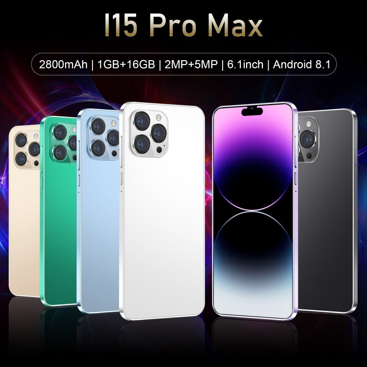 i15 Pro Max / N85, 1GB+16GB, 6.1 inch Screen, Face Identification, Android  8.1 MTK6580A Quad Core, Network: 3G, Dual SIM(Gold) -  by PMC TechLife | Online Shopping South Africa | PMC TechLife | Buy Now Pay Later Mobicred