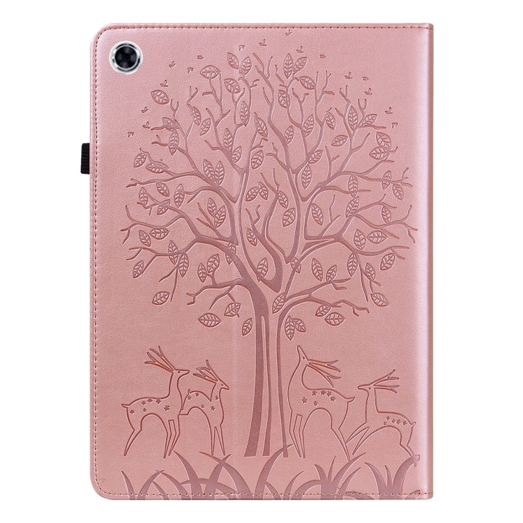 For Samsung Galaxy Tab A9+ Tree & Deer Embossed Leather Tablet Case(Pink) - free shipping - PMC TechLife - Order now!
