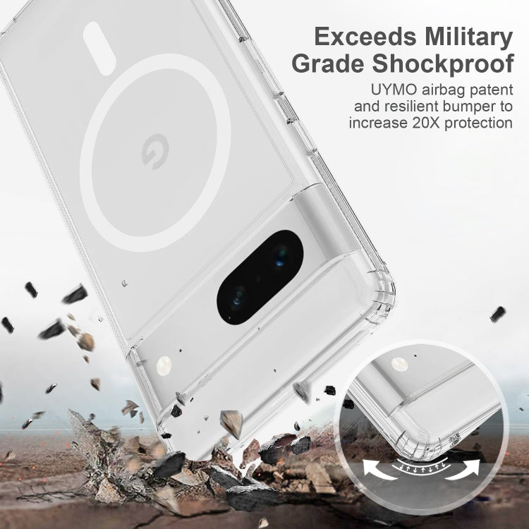 For Google Pixel 7 MagSafe Clear Acrylic PC Hybrid TPU Phone Case(Transparent) - free shipping - PMC TechLife - Order now!