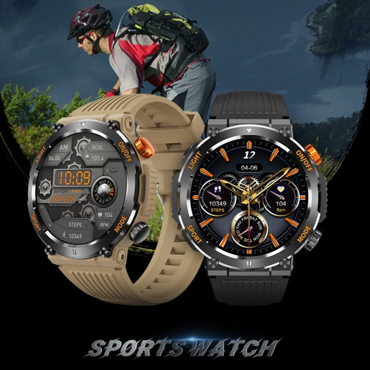 HT17 1.46 inch Round Screen Bluetooth Smart Watch, Support Health Monitoring & 100+ Sports Modes(Orange) - free shipping - PMC TechLife - Order now!