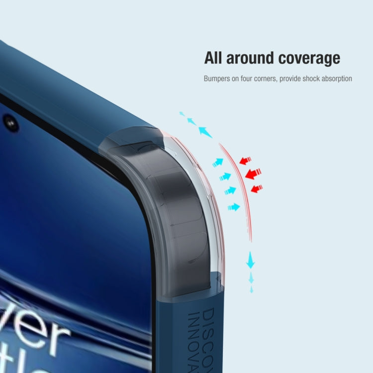 For OnePlus Ace 2 Pro NILLKIN Frosted Shield Pro PC + TPU Phone Case(Blue) - free shipping - PMC TechLife - Order now!