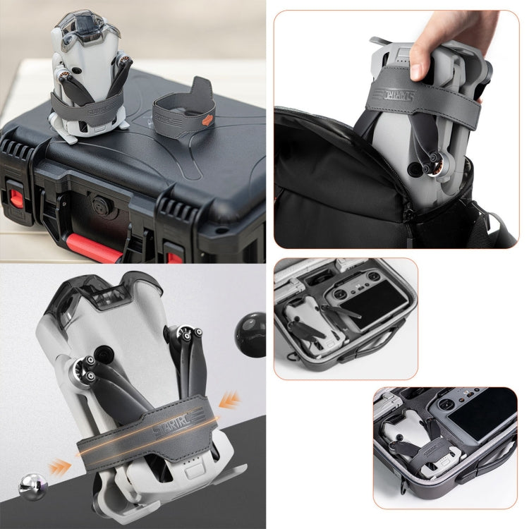 For DJI Mini 4 Pro STARTRC Drone PU Propellers Holder Guard Prop Blade Stabilizer(Grey) - Mount & Holder by STARTRC | Online Shopping South Africa | PMC TechLife | Buy Now Pay Later Mobicred