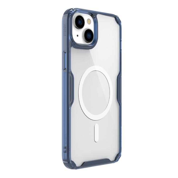 For iPhone 15 Plus NILLKIN Ultra Clear Magsafe PC + TPU Phone Case(Blue) - iPhone 15 Plus Cases by NILLKIN | Online Shopping South Africa | PMC TechLife | Buy Now Pay Later Mobicred