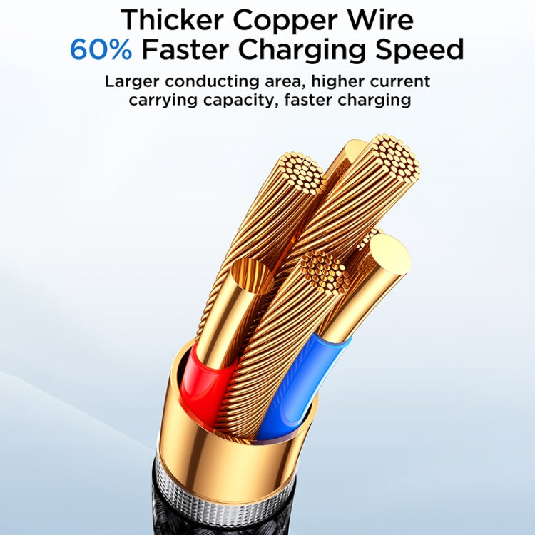 JOYROOM SA32-AC6 Starry Series 100W USB to USB-C / Type-C Fast Charging Data Cable, Length:1m(Black) - USB-C & Type-C Cable by JOYROOM | Online Shopping South Africa | PMC TechLife