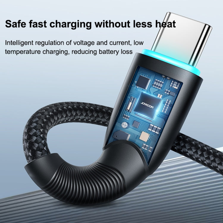 JOYROOM SA32-AC3 Starry Series 3A USB to USB-C / Type-C Fast Charging Data Cable, Length:1m(Black) - free shipping - PMC TechLife - Order now!