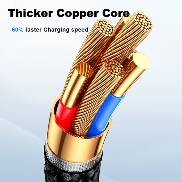 JOYROOM SA32-AC3 Starry Series 3A USB to USB-C / Type-C Fast Charging Data Cable, Length:1m(Black) - free shipping - PMC TechLife - Order now!