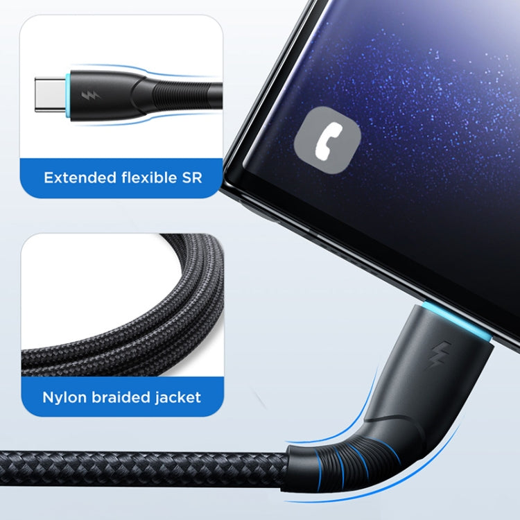 JOYROOM SA32-AC3 Starry Series 3A USB to USB-C / Type-C Fast Charging Data Cable, Length:1m(Black) - free shipping - PMC TechLife - Order now!